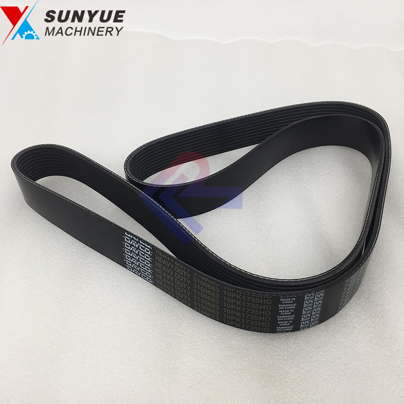 China EC200D EC210D EC340D EC380D EC480D V-ribbed Belt fit